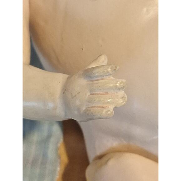 Antique German Bisque Head Doll Schoen Halbig S&H PB 4/0 w Clothing - Picture 8 of 13